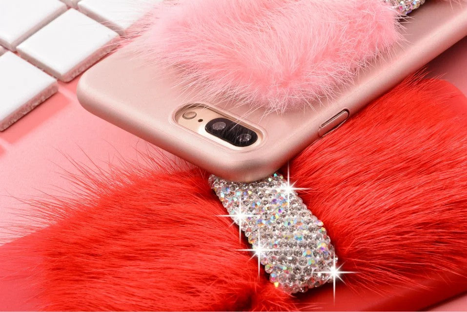 Luxus Case Bling Hülle iPhone 7 Rot