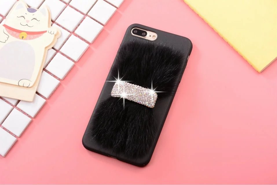 Luxus Case Bling Hülle iPhone 7 Plus Schwarz