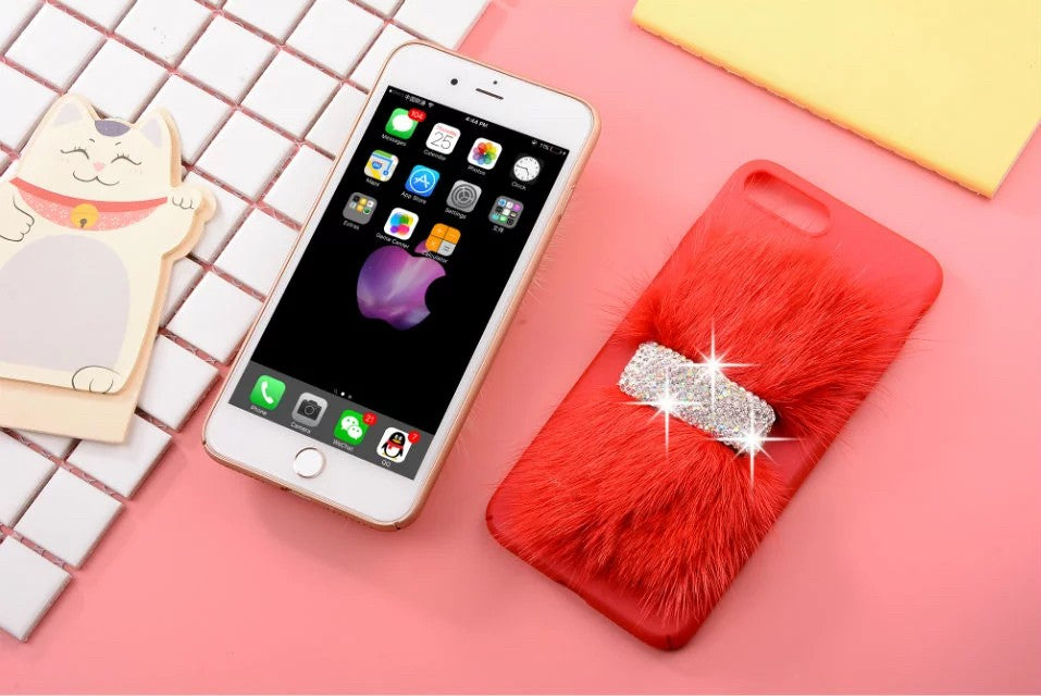 Luxus Case Bling Hülle iPhone 7 Plus Rot