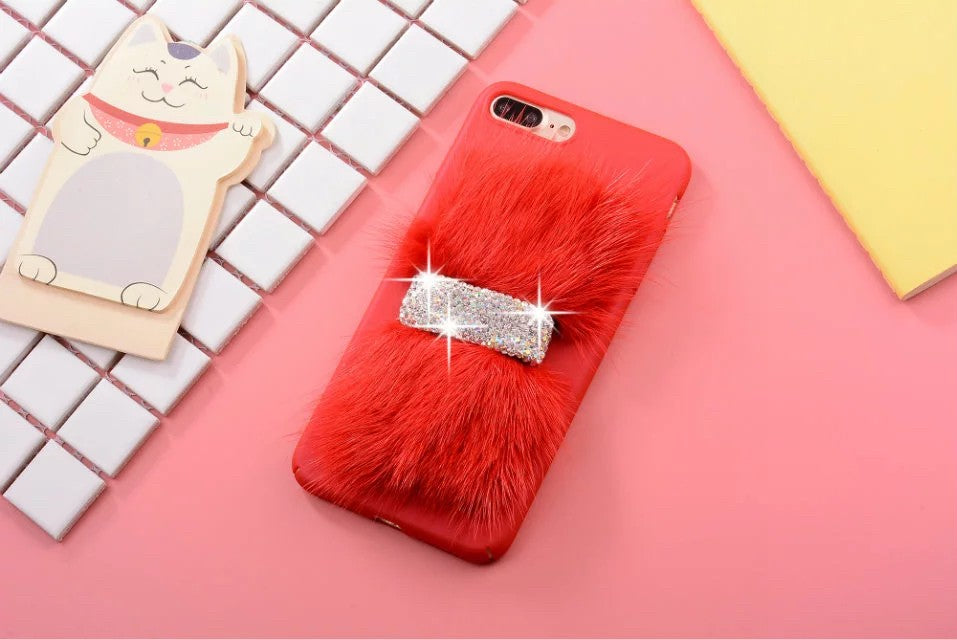 Luxus Case Bling Hülle iPhone 7 Plus Rot