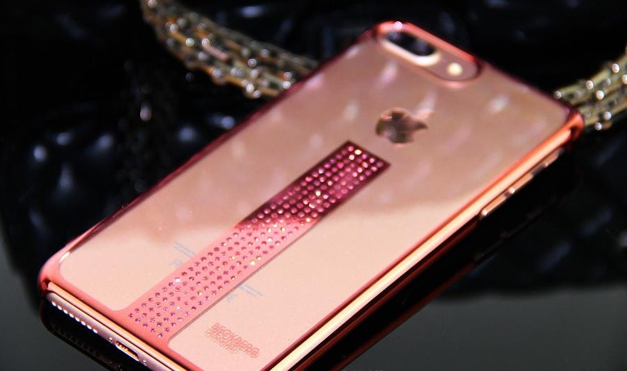 Edle Bling Hülle für iPhone 7 Rosa
