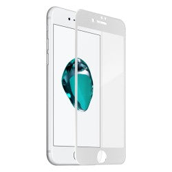 4D FULL 9H Panzerglas TEMPERED Folie iPhone 7 Plus weiss