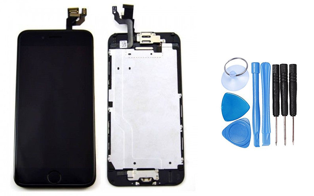 iPhone 6 LCD Vormontiert Display Schwarz Kopie