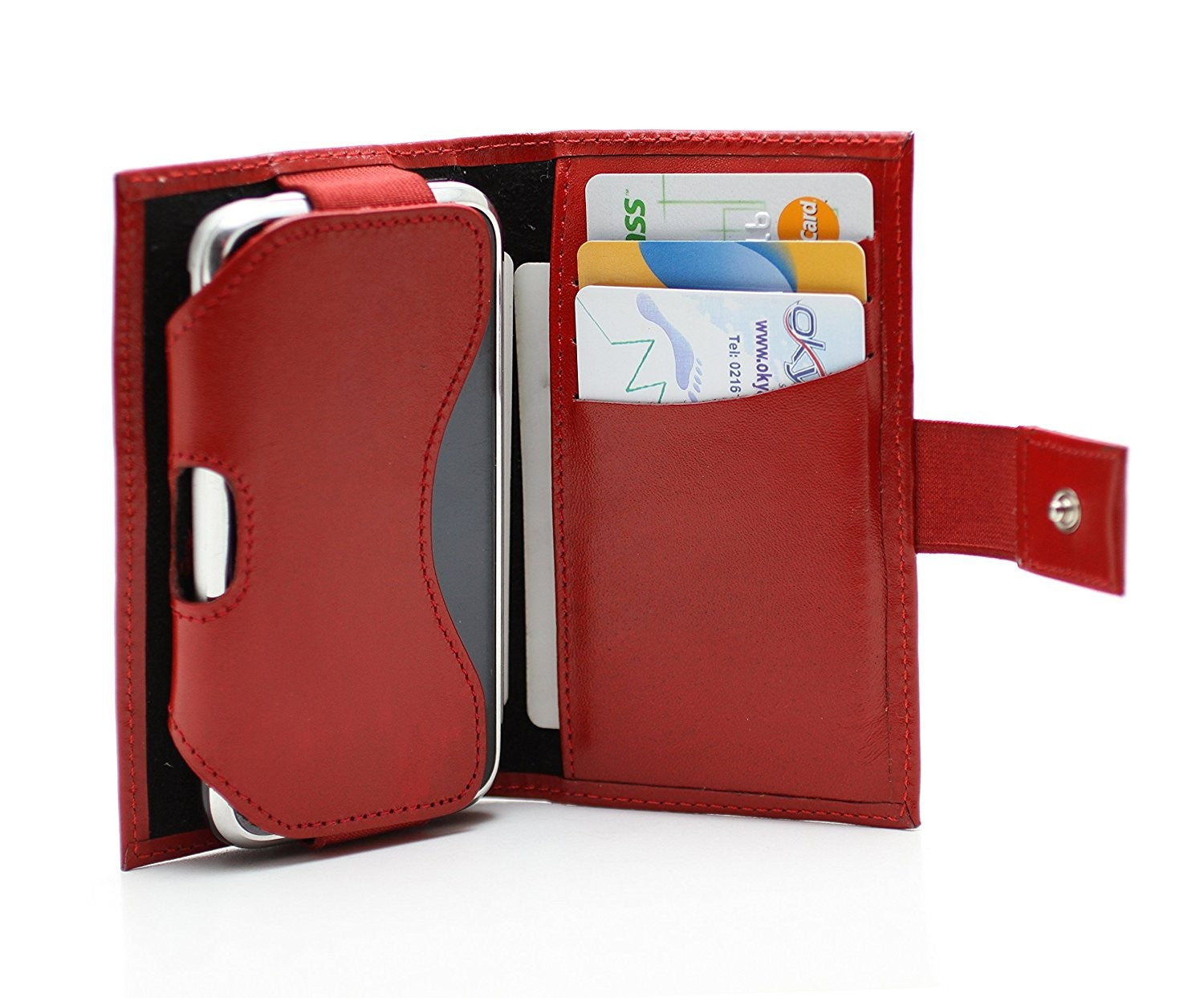 Bouletta Hybrid Leder Handytasche 2 in 1 Portemonnaie