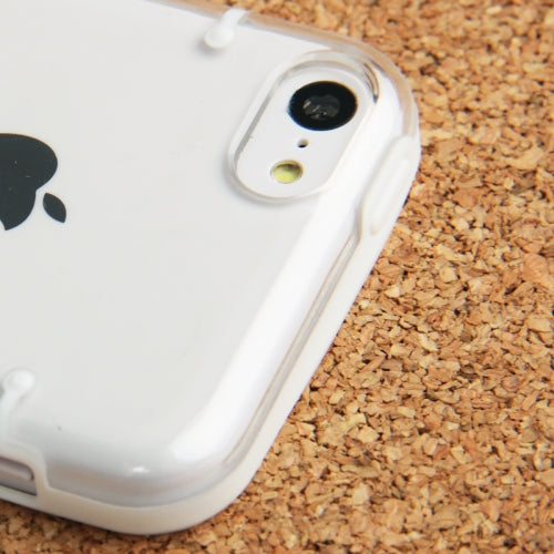 Transparent Bumper Hülle Hard Case Weiss iPhone 5C