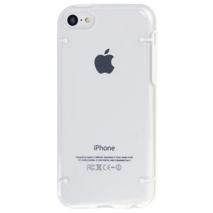 Transparent Bumper Hülle Hard Case Weiss iPhone 5C
