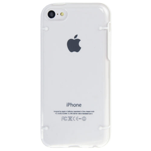 Transparent Bumper Hülle Hard Case Weiss iPhone 5C