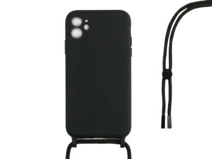 Rixus TPU Halsketten Handyhülle für iPhone 11 – Schwarz - Phonebazaar