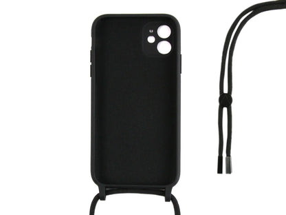 Rixus TPU Halsketten Handyhülle für iPhone 11 – Schwarz - Phonebazaar