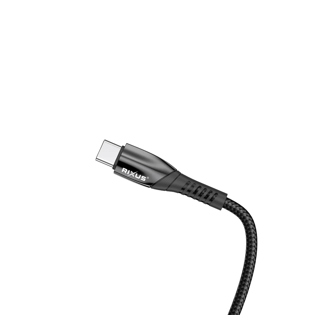 Rixus  Legierung USB-C Datenkabel (100cm, 60W, Schwarz) - Phonebazaar