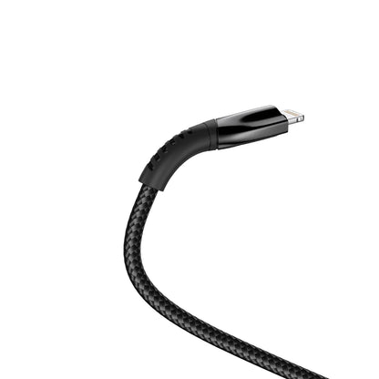 Rixus USB-C zu Lightning Kabel (100cm, Schwarz) – Auto Disconnect, 20W - Phonebazaar