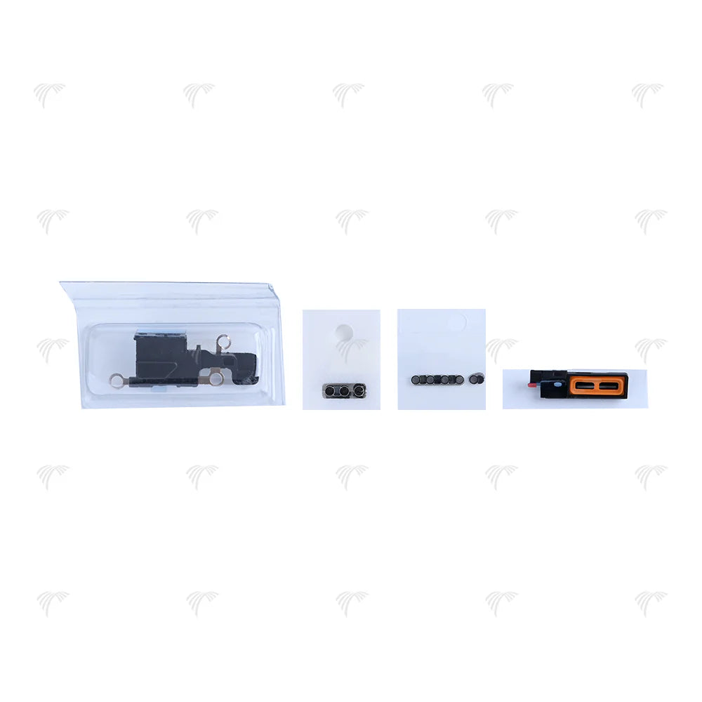 Für iPhone 16 Lautsprecher-/Mikrofon-Netzgitter-Set, Weiss, Schwarz (10er-Pack)