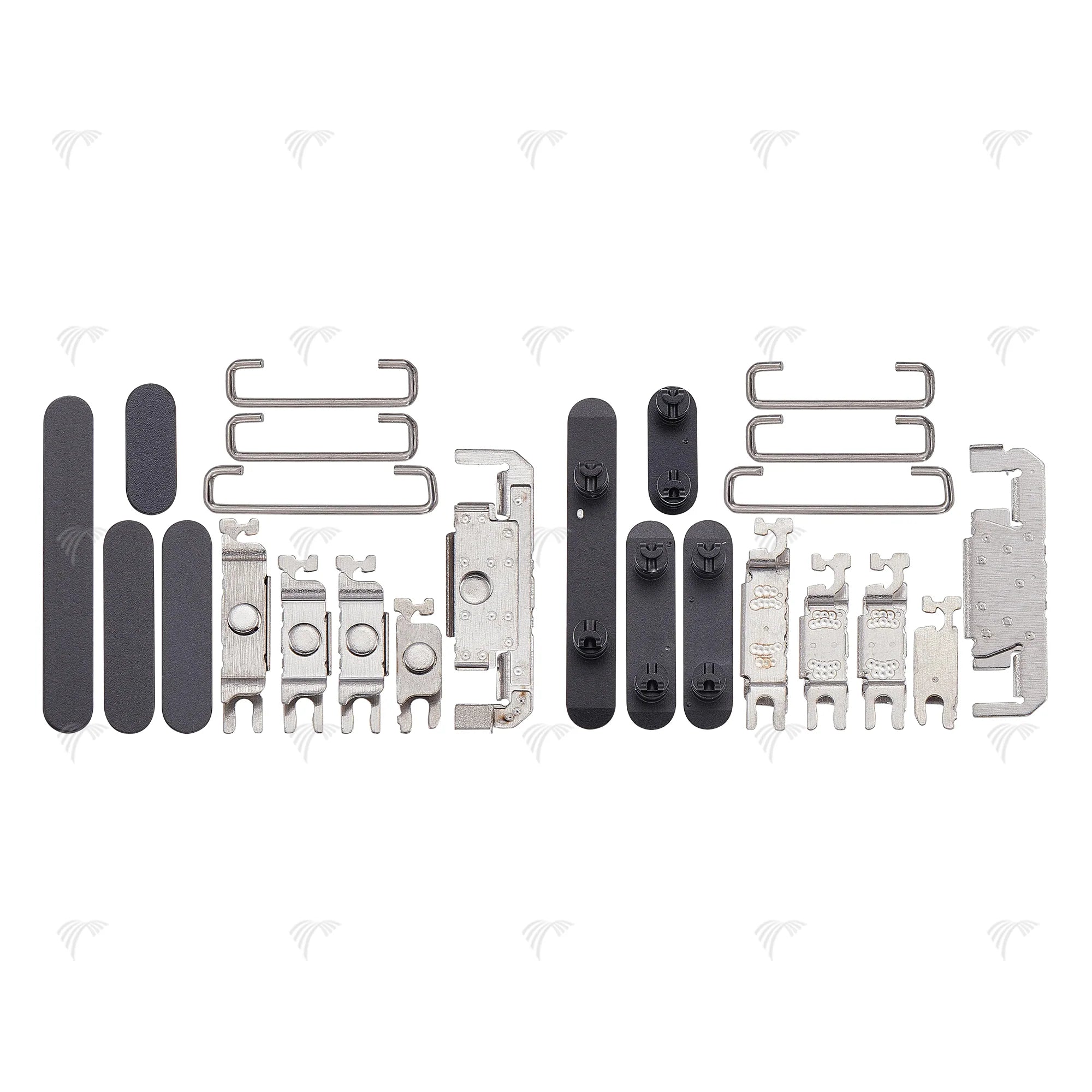 Für iPhone 16, 16 Plus Seitentasten-Set (4 Stück) Ultramarinblau, Schwarz, Grün, Weiss, Rosa