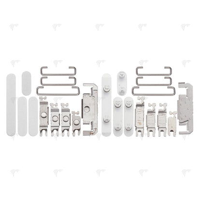 Für iPhone 16 Pro, 16 Pro Max Seitentasten-Set (4 Stück)Weiss, Schwarz, Rosa, Grün