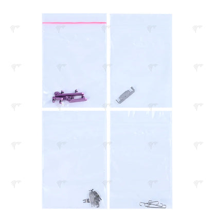 Für iPhone 16 Pro, 16 Pro Max Seitentasten-Set (4 Stück)Weiss, Schwarz, Rosa, Grün