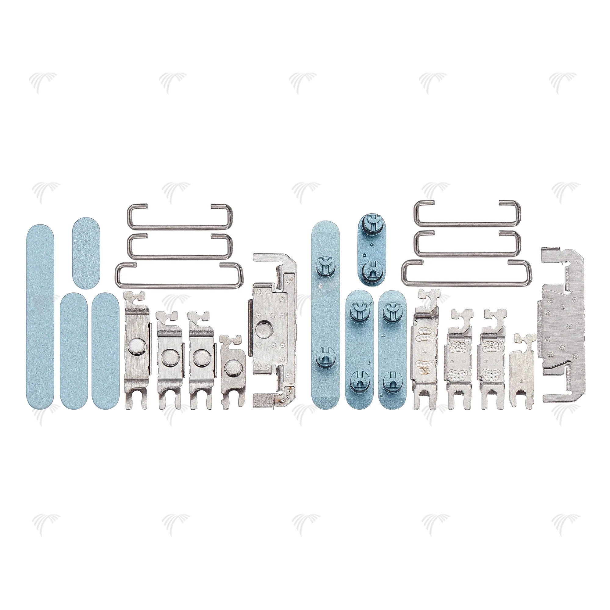 Für iPhone 16 Pro, 16 Pro Max Seitentasten-Set (4 Stück)Weiss, Schwarz, Rosa, Grün
