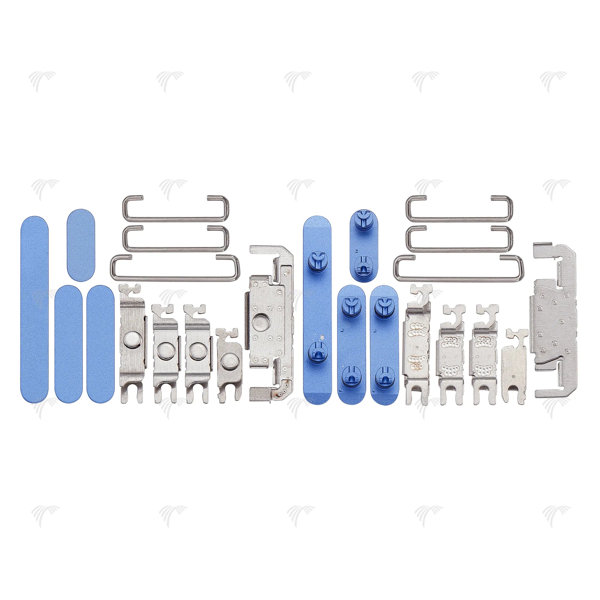 Für iPhone 16 Pro, 16 Pro Max Seitentasten-Set (4 Stück)Weiss, Schwarz, Rosa, Grün