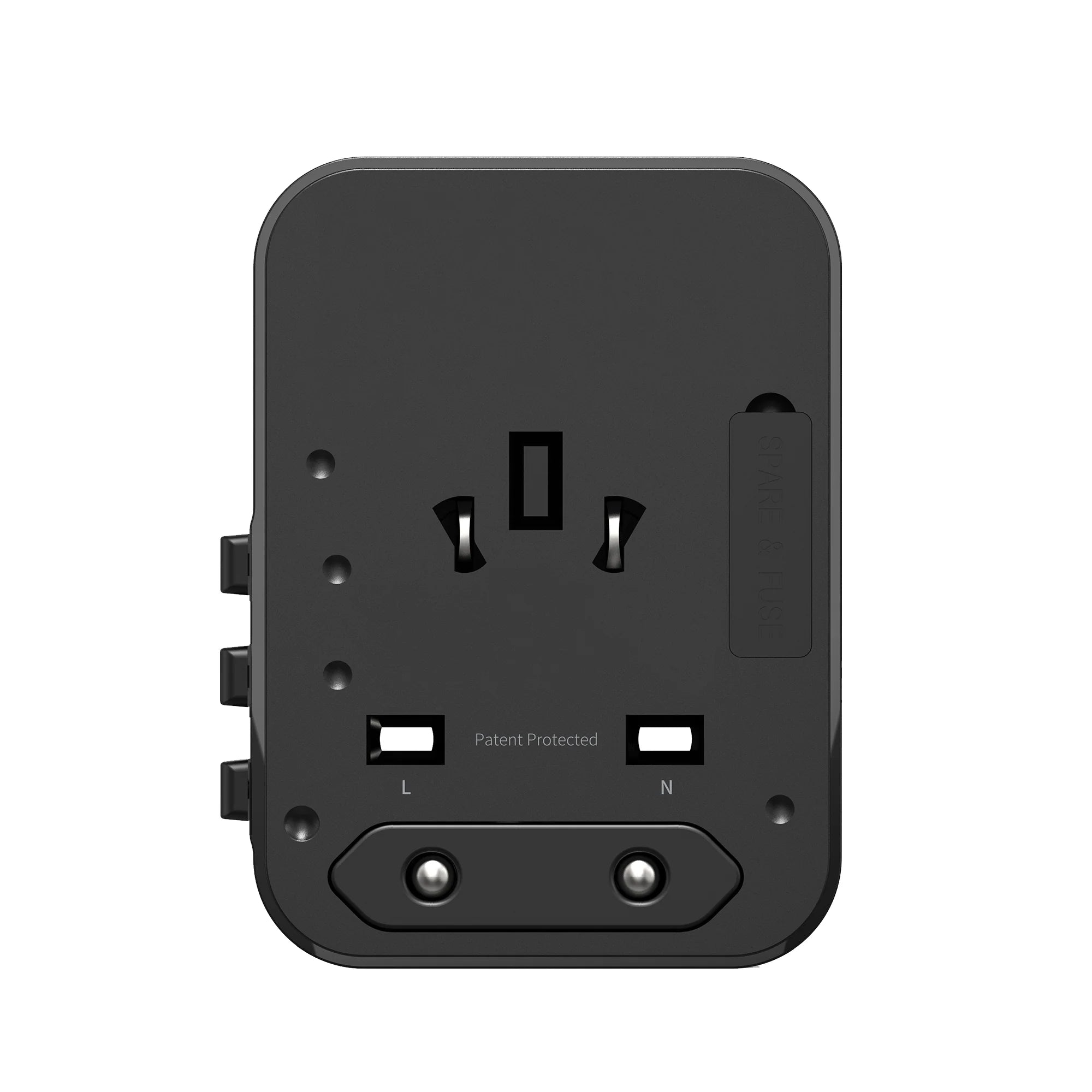 Rixus RX3425 World Travel Adapter 25W mit 2x USB-C + 1x USB-A – Schwarz