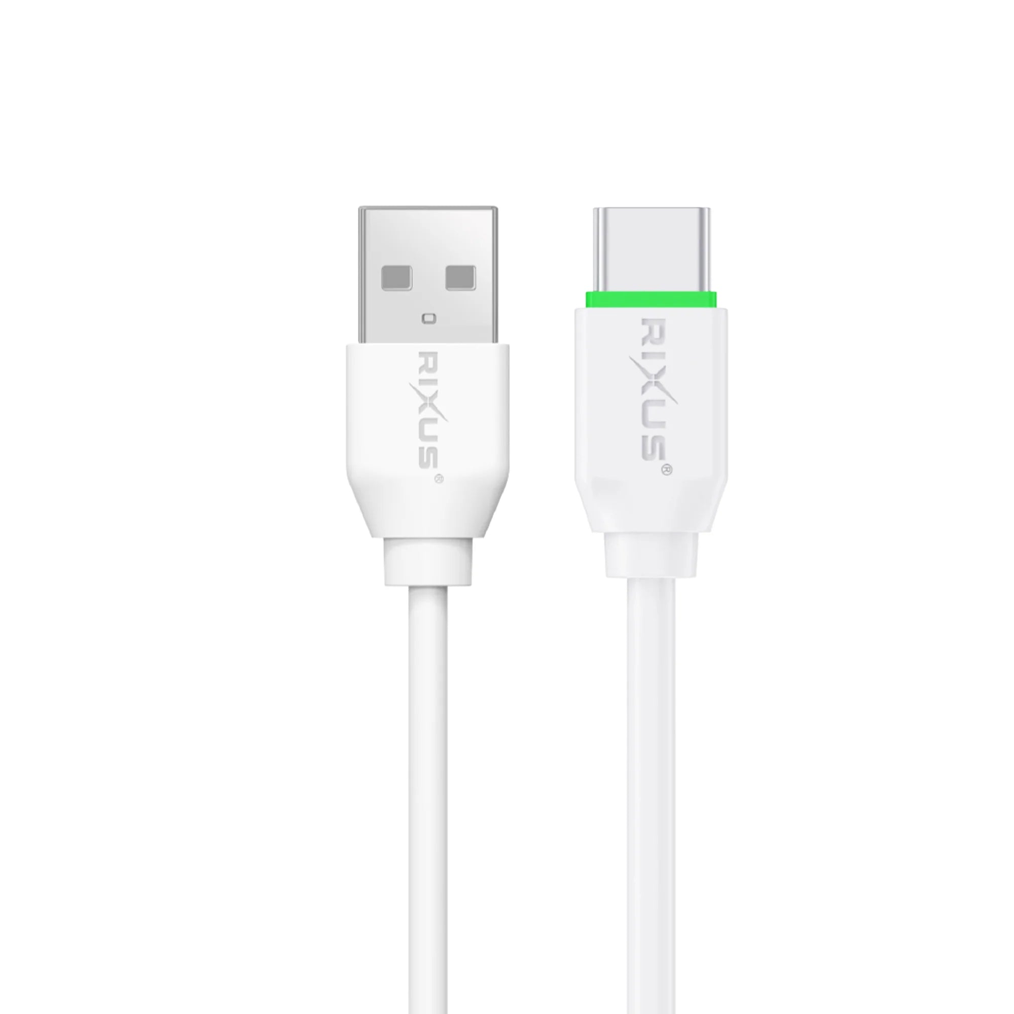 Rixus  USB-A zu USB-C Ladekabel, 100cm, Weiss