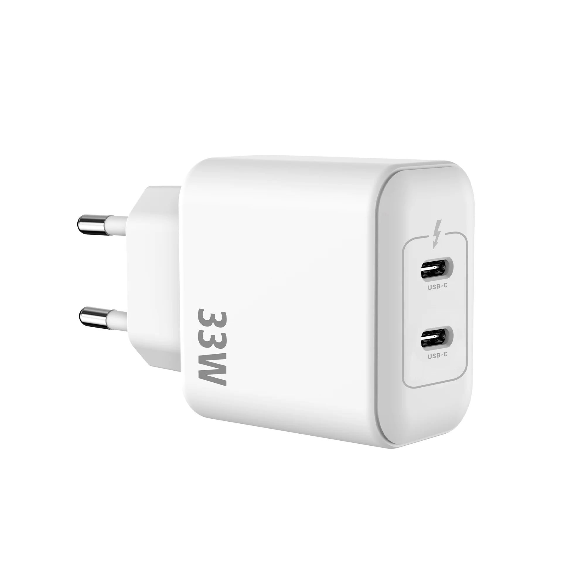 Rixus 33W GaN Doppel USB-C Power Adapter – Weiss - Phonebazaar