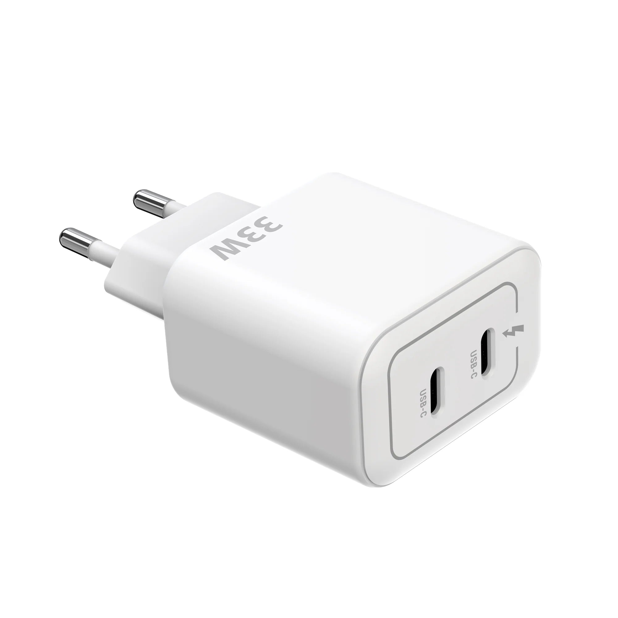 Rixus 33W GaN Doppel USB-C Power Adapter – Weiss - Phonebazaar