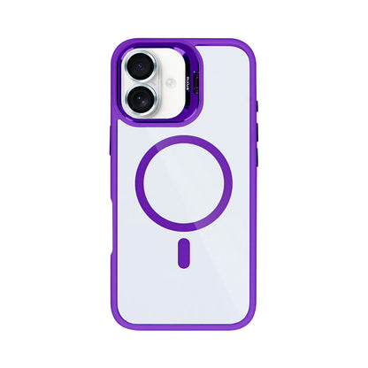 Rixus iPhone 17 Case – MagSafe mit Kamera Glas Schutz Deep Purple
