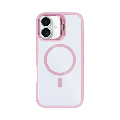 Rixus iPhone 17 Case – MagSafe mit Kamera Glas Schutz Light Pink