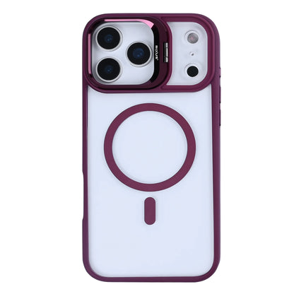 Rixus iPhone 17 Pro Case – MagSafe mit Kamera Glas Schutz Dark Pink
