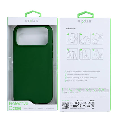 Rixus Soft TPU MagSafe Case für iPhone 17 Pro Max – Dunkelgrün