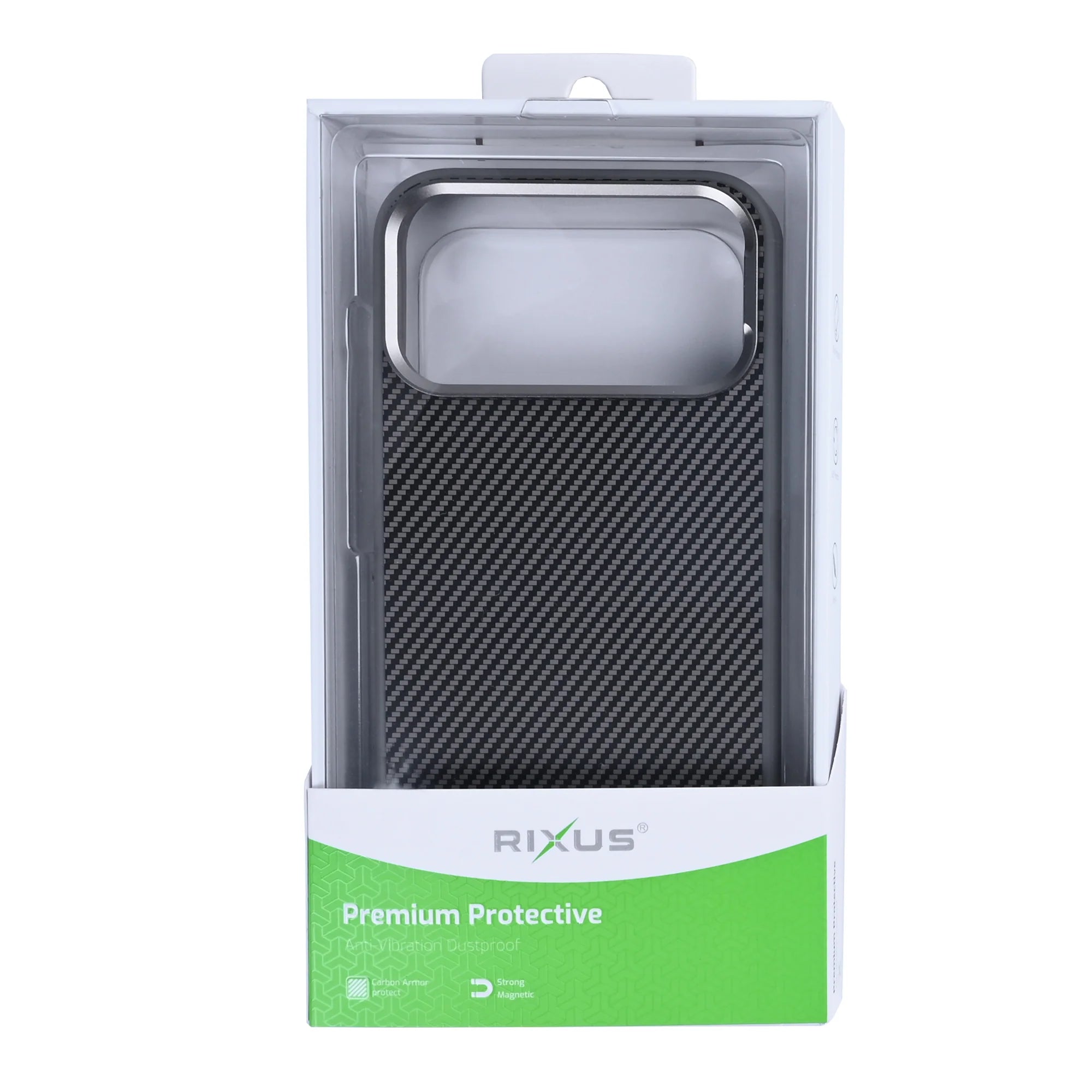 Rixus Mag Carbon MagSafe Hülle – iPhone 17 Pro Max, Titanium Grau - Phonebazaar