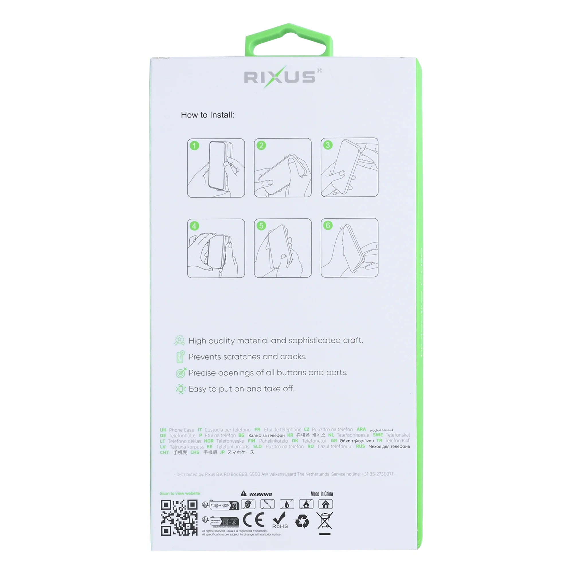 Rixus Anti-Burst Hülle Transparent – Samsung Galaxy Z Flip 7