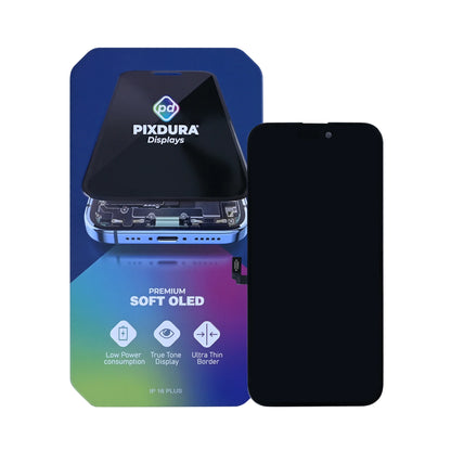 PIXDURA für iPhone 16 Plus Display und Digitizer Soft-OLED Premium (IC abnehmbar)