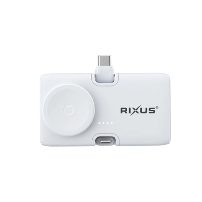 Rixus | Mini Click-On 3-in-1 Powerbank 4500mAh