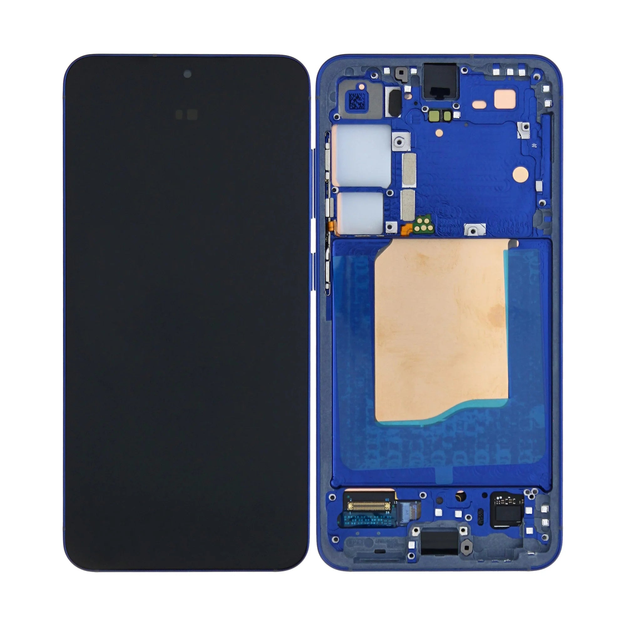 Samsung Galaxy S25 Display und Digitizer mit Rahmen Navy Service Pack - Phonebazaar