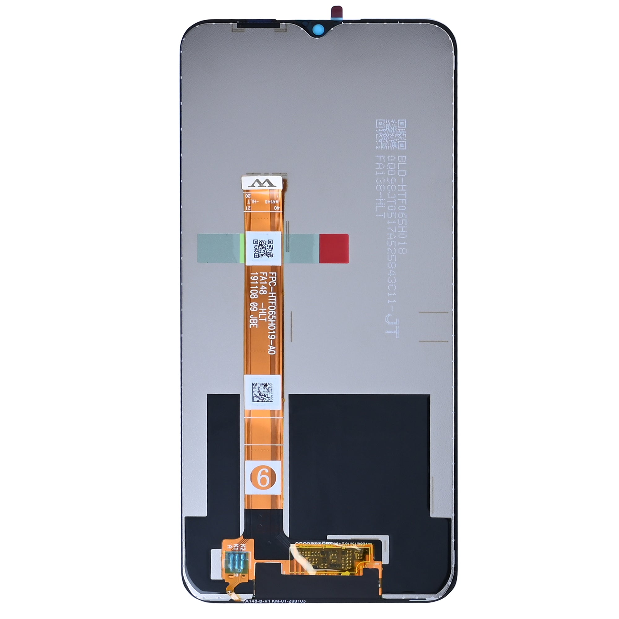 Oppo A31 Display und Digitizer ohne Rahmen, Schwarz, OEM
