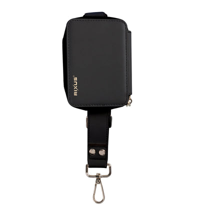 Utility Phone Strap in Schwarz mit magnetische Handyhalterung für sicheres Tragen von Smartphones.
