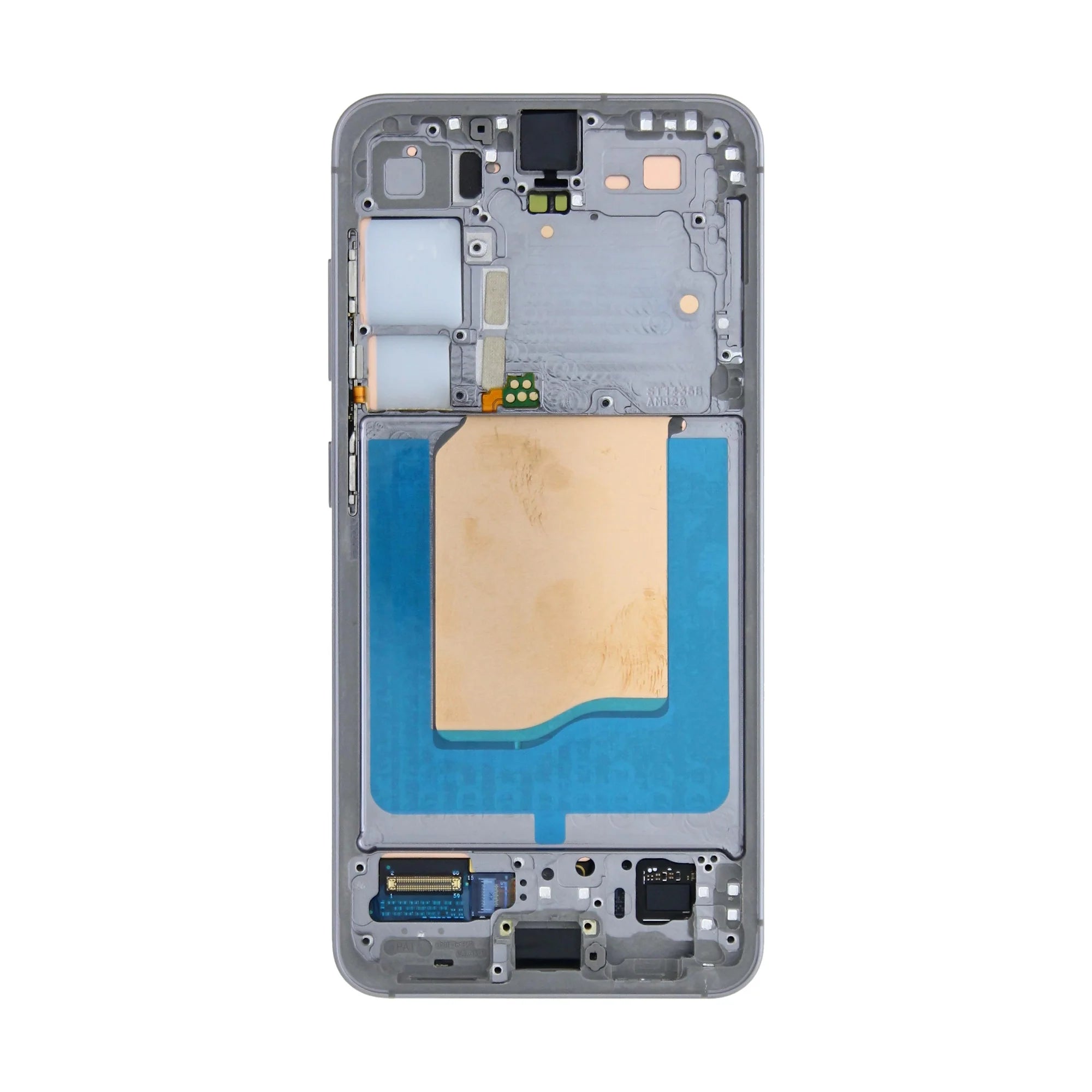 Samsung Galaxy S25 Display und Digitizer mit Rahmen, silberfarben, vormontiert - Phonebazaar