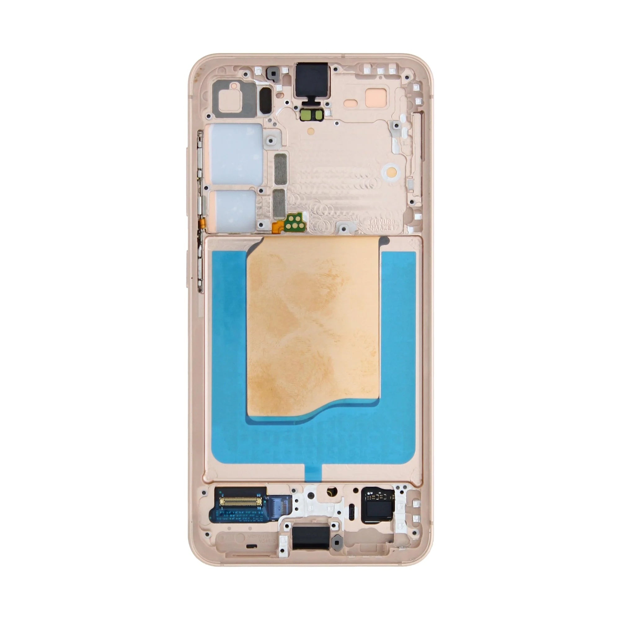Samsung Galaxy S25 Display und Digitizer mit Rahmen in Roségold, vormontiert - Phonebazaar