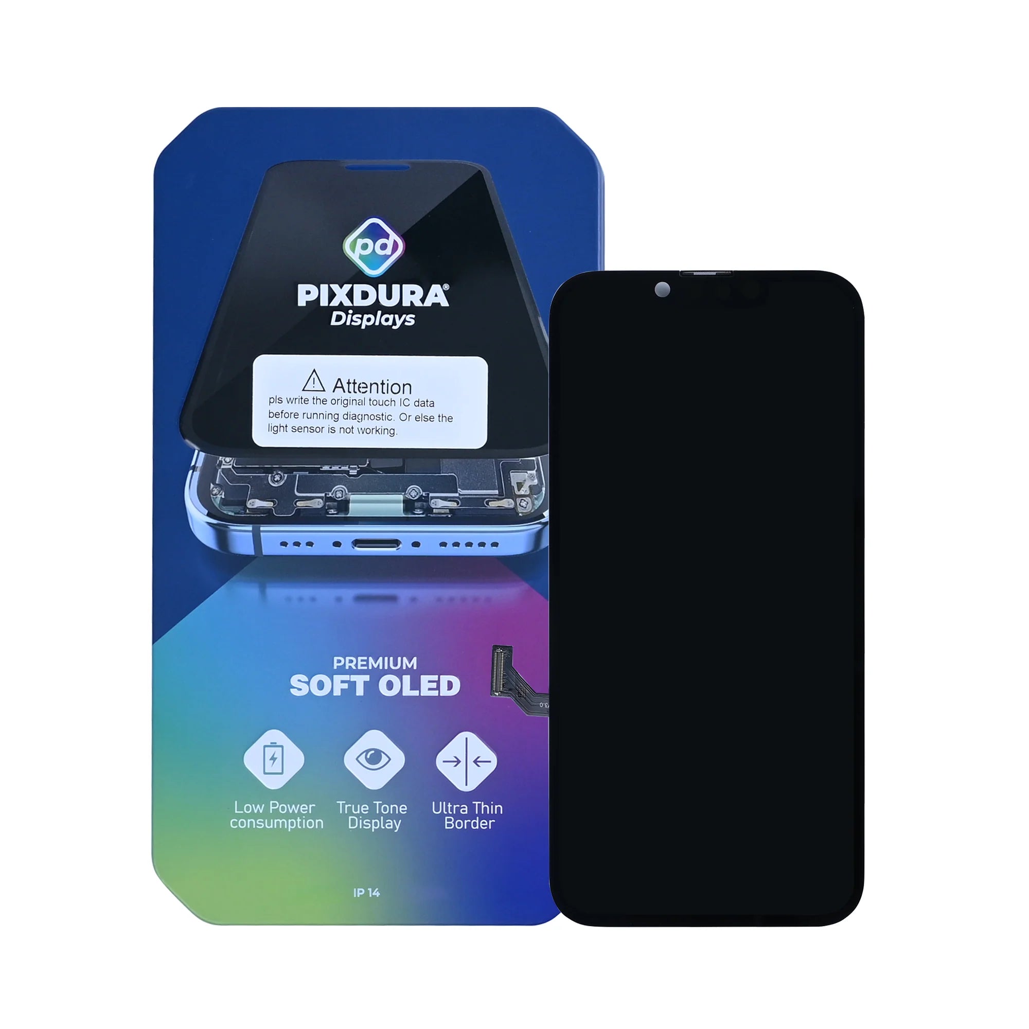 PIXDURA für iPhone 14 Display und Digitizer Soft-OLED (Diagnose ausführen)