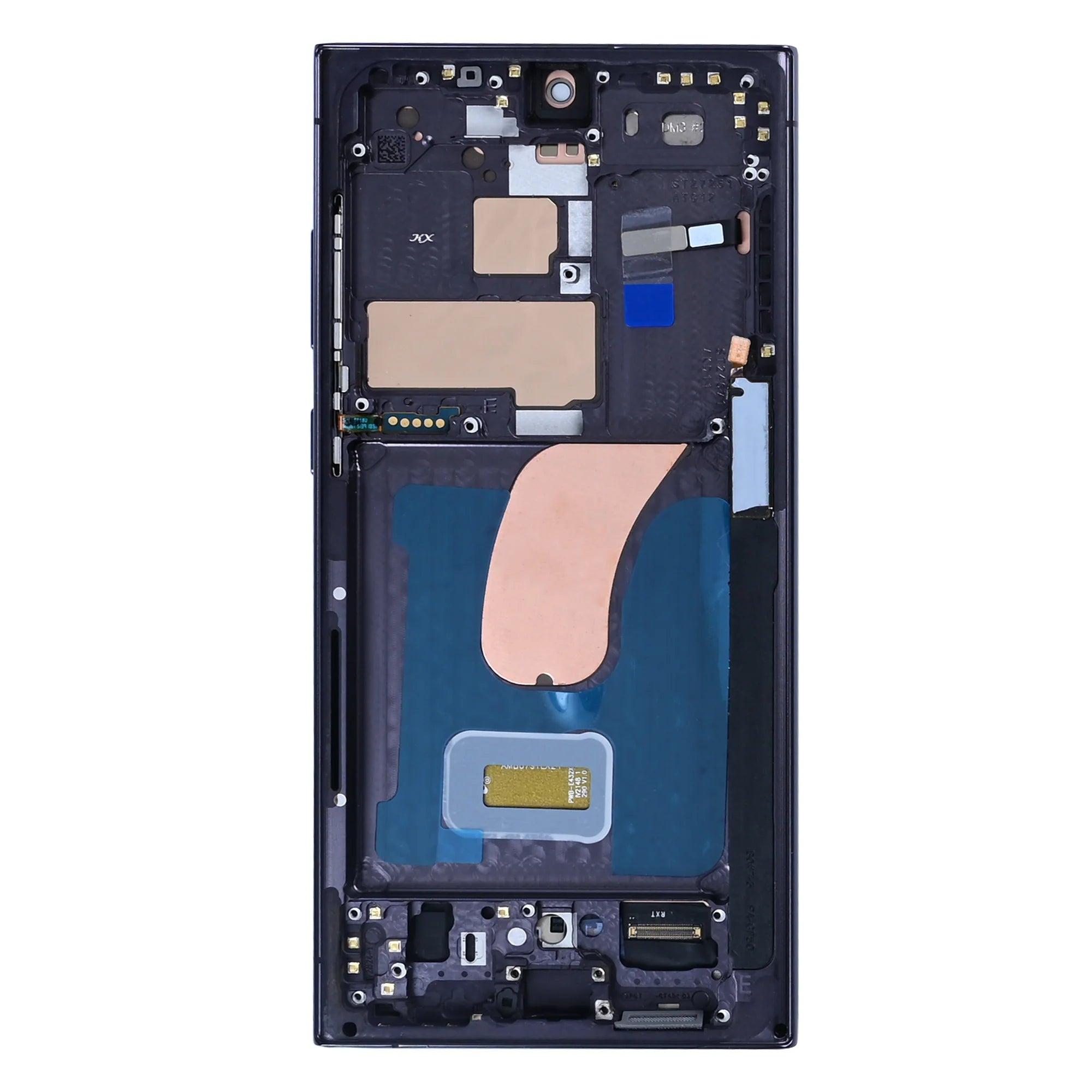 Samsung Galaxy S23 Ultra Display und Digitizer mit Rahmen Phantom Schwarz Soft-OLED - Phonebazaar
