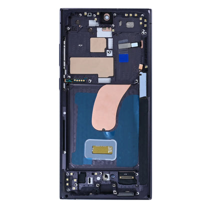 Samsung Galaxy S23 Ultra Display und Digitizer mit Rahmen Phantom Schwarz Soft-OLED - Phonebazaar