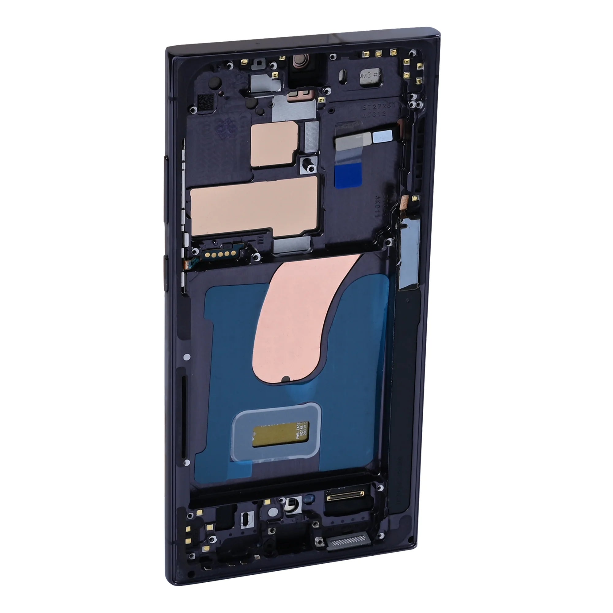 Samsung Galaxy S23 Ultra Display und Digitizer mit Rahmen Phantom Schwarz Soft-OLED - Phonebazaar