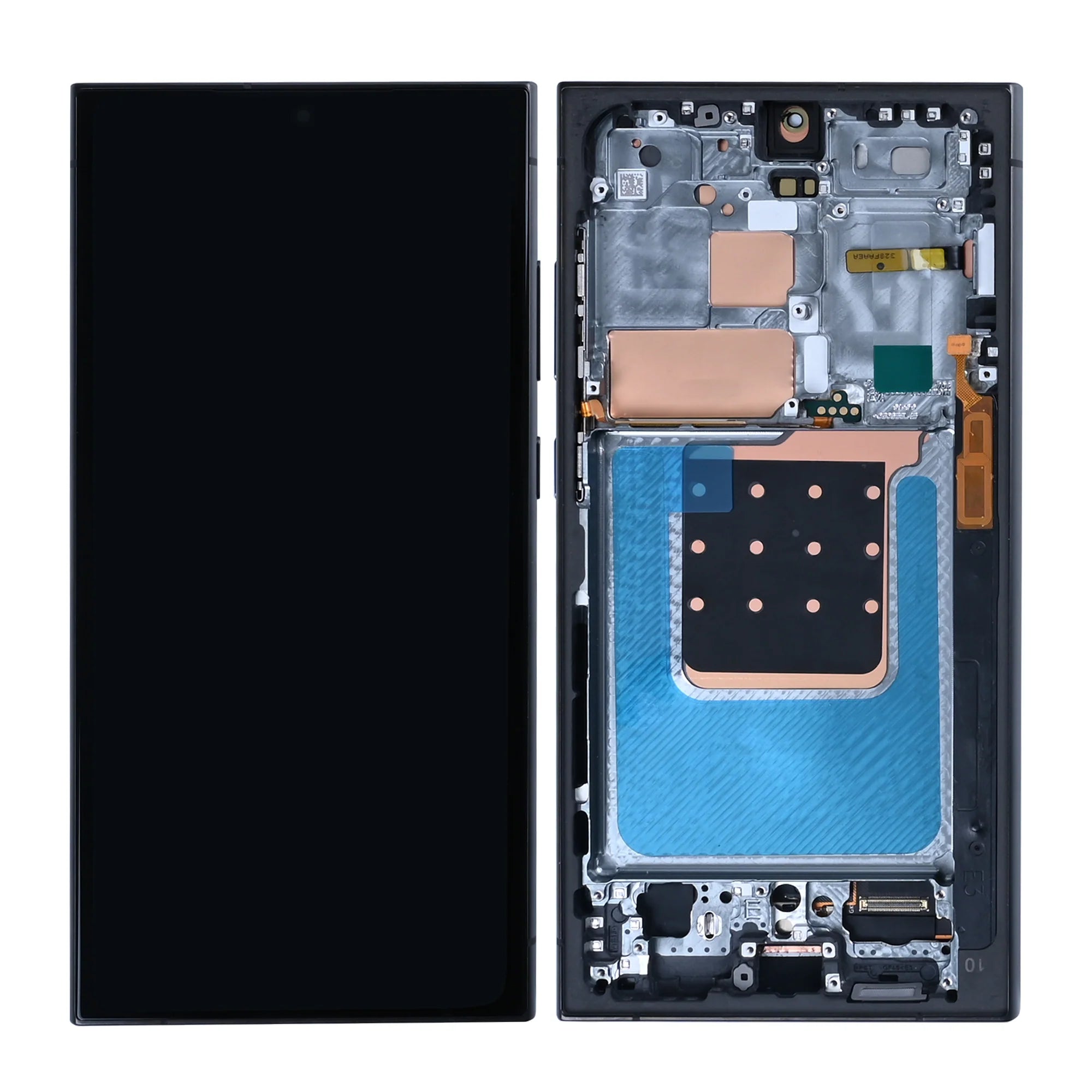 Samsung Galaxy S24 Ultra Display und Digitizer mit Rahmen Titan-Schwarz Soft-OLED - Phonebazaar