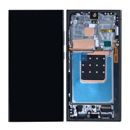 Samsung Galaxy S24 Ultra Display und Digitizer mit Rahmen Titan-Schwarz Soft-OLED - Phonebazaar