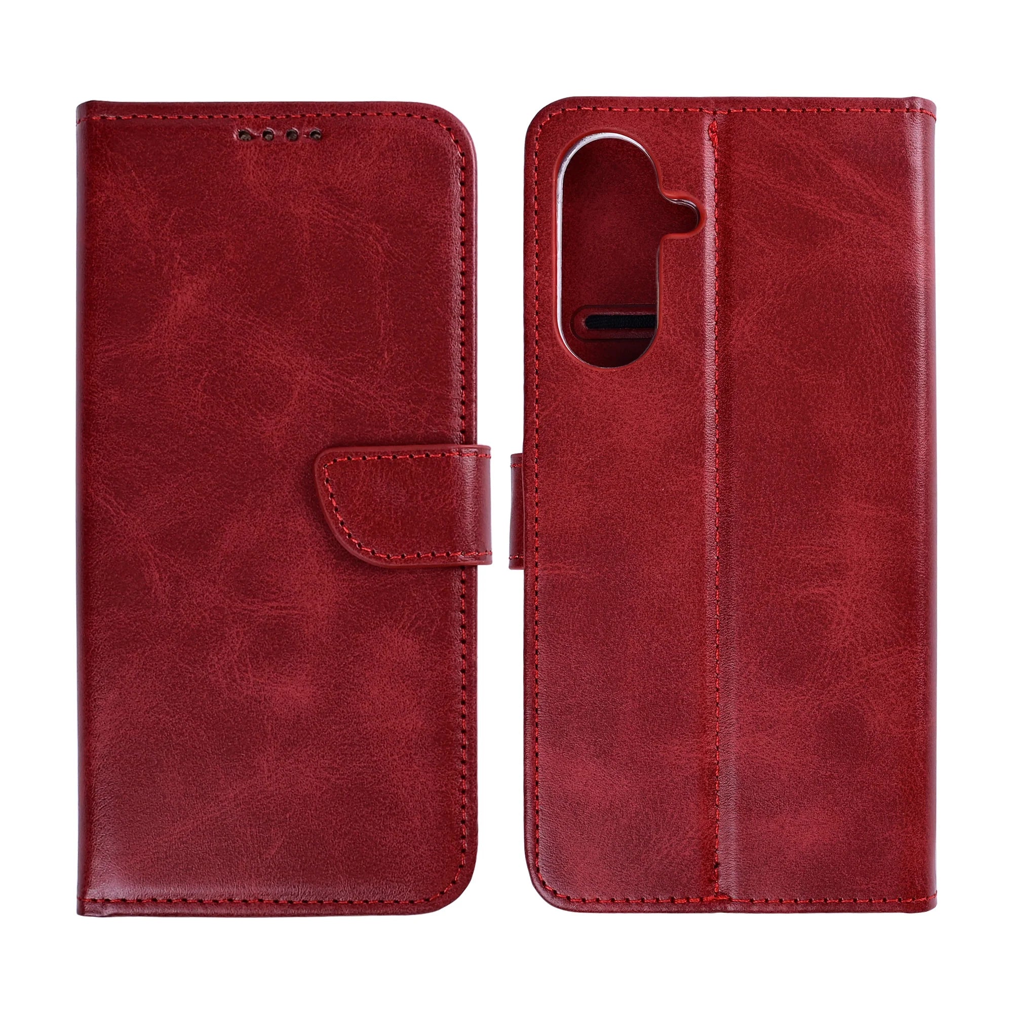 Rixus Book Case Wallet Case für Samsung Galaxy S26 Plus Rot