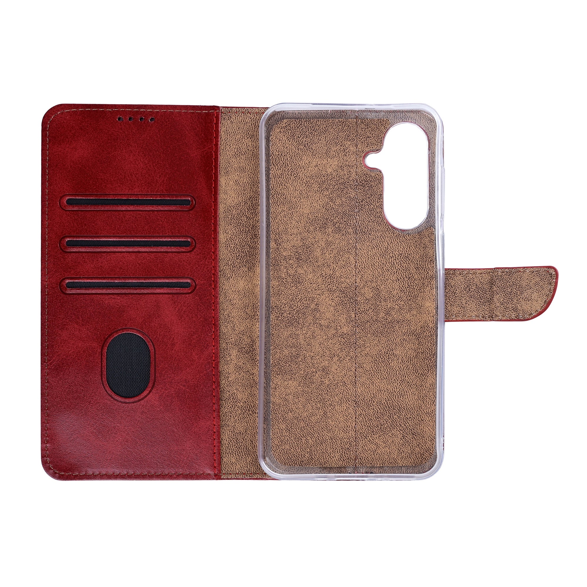 Rixus Book Case Wallet Case für Samsung Galaxy S26 Plus Rot