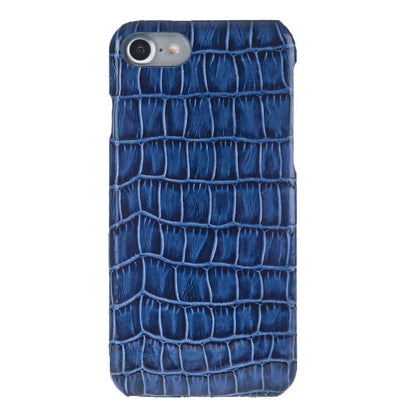 Trinity Echt Ledertasche Set iPhone 7 Blau