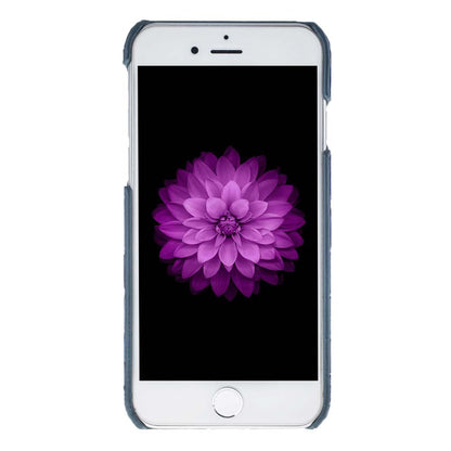 Trinity Echt Ledertasche Set iPhone 7 Blau
