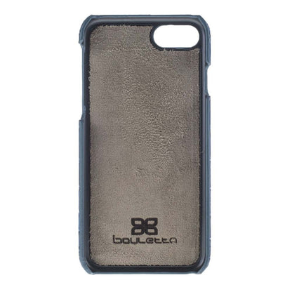 Trinity Echt Ledertasche Set iPhone 7 Blau