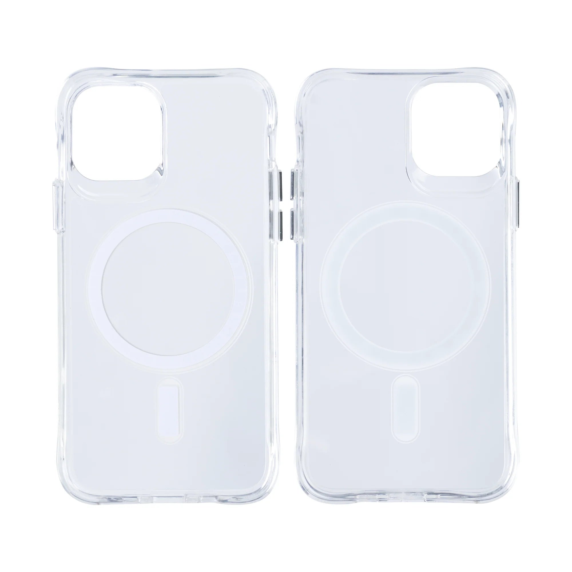 Rixus Kristallklares Anti-Schock TPU Case mit MagSafe für iPhone 12 / 12 Pro – Transparent